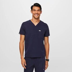 FIGS 2 navy, men's Chisec Technical Collection 3 pocket scrub tops, EUC, size L